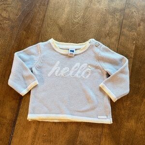 Janie and Jack Cream and Yellow Baby Sweater